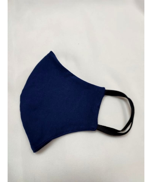 Maska ochronna z bawełny wielorazowego użytku - granatowa